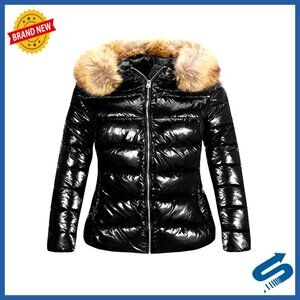 Plus Size Puffer Coat Hooded Winter Jacket Warm Thickened Padded Outerwear